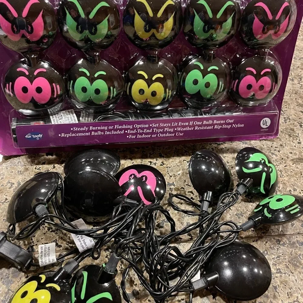 Eerie Eyes Halloween String Lights 2 sets